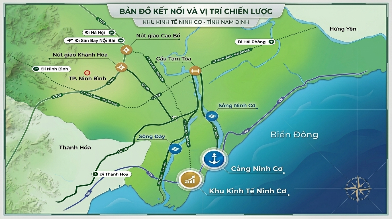 Kết nối giao thông tại Cụm Công nghiệp Xuân Chính